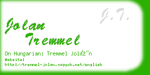 jolan tremmel business card